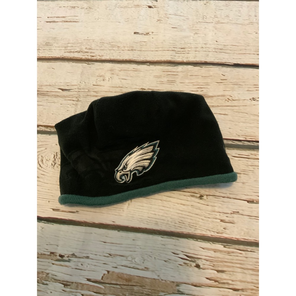 New Era Philadelphia Eagles Youth Beanie Hat Black Teal NFL Fleece Knit Beanie